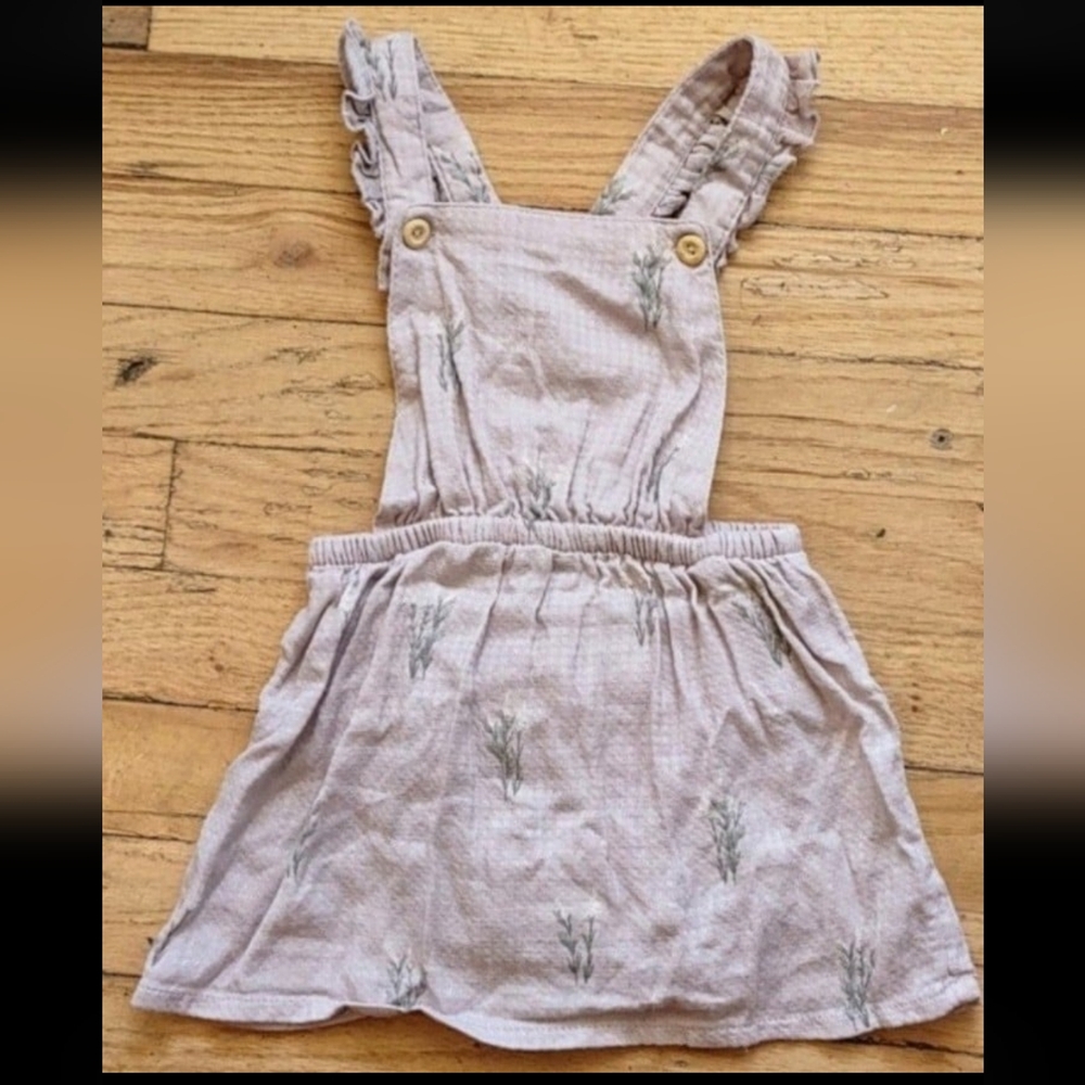 H&M Baby Girl's Overall Pinafore Floral Dress